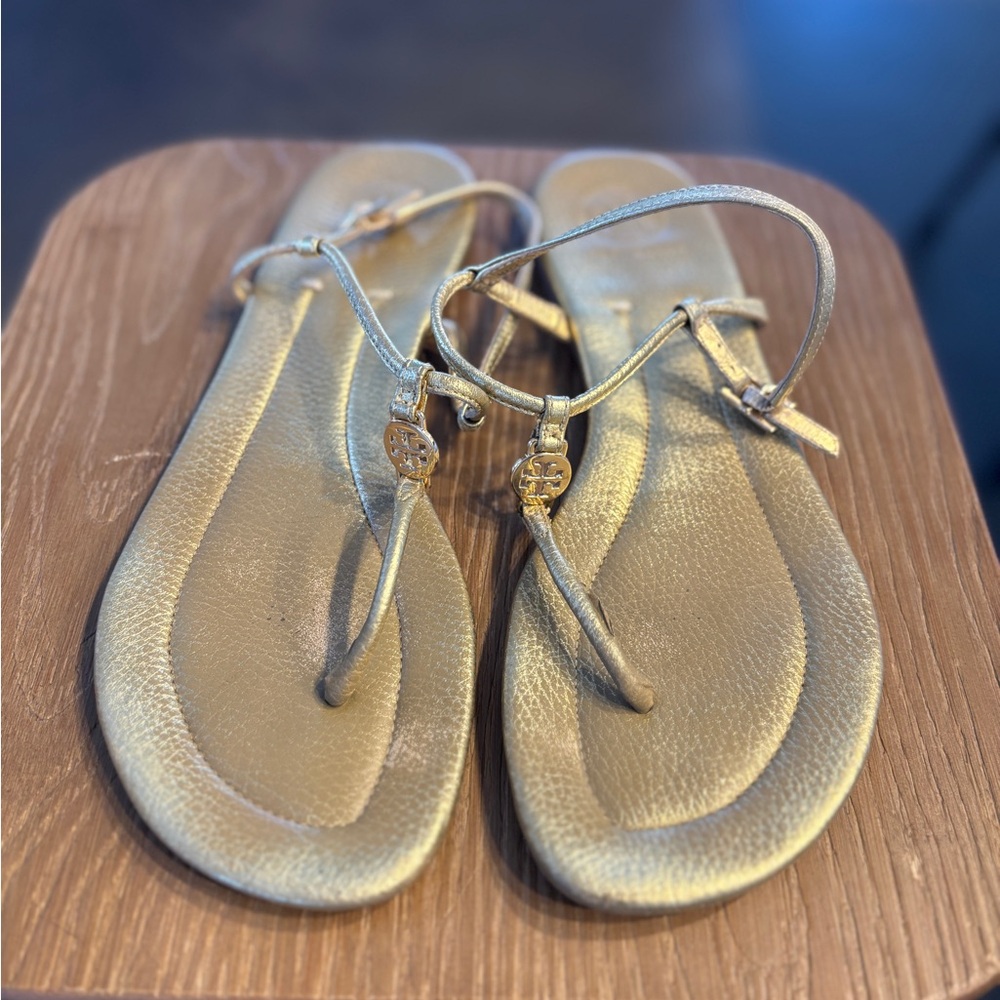 Gold Tory Burch Sandals